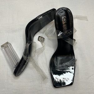 Black and Clear Heels. Size 10 in Women